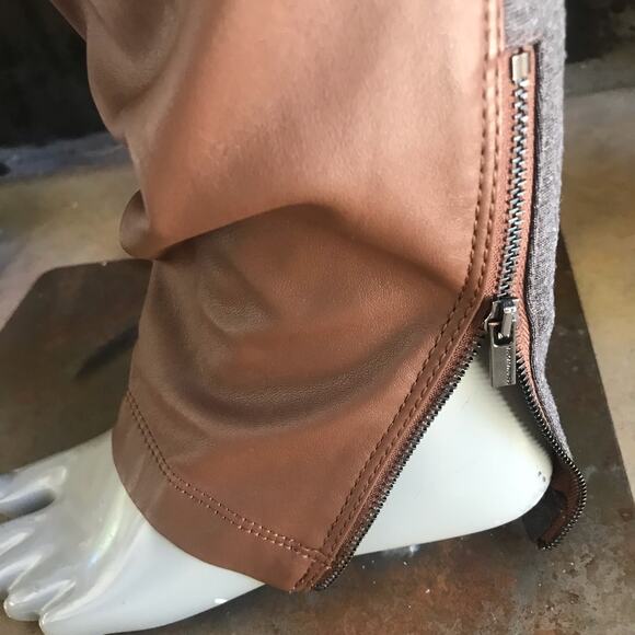 BCBG Riding Pants Brown Gray Zipped Ankles Women's Size Small - Picture 5 of 9